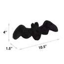 Dog Toy Squeaker Plush - Batman Bat Shape Black