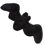 Dog Toy Squeaker Plush - Batman Bat Shape Black