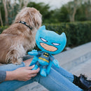 Dog Toy Squeaker Plush - Batman Full Body Standing Pose with Blue Cape