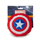 Dog Toy Squeaky Plush - Captain America Shield Red White Blue White