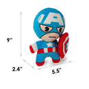 Dog Toy Squeaky Plush - Kawaii Captain America Standing Pose