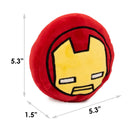 Dog Toy Squeaker Plush - Iron Man Kawaii Face