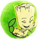 Dog Toy Squeaky Plush - Groot Happy Pose Leaves Greens Browns