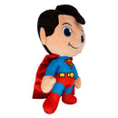 Dog Toy Squeaker Plush - Superman Chibi Full Body Standing Pose with Corduroy Hair