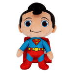 Dog Toy Squeaker Plush - Superman Chibi Full Body Standing Pose with Corduroy Hair