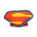 Dog Toy Squeaker Plush - DC League of Super-Pets Superman Dog Krypto the Super Dog Logo with Cape Blue Red Yellow