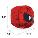 Dog Toy Ballistic Squeaker - Spider-Man Face Red