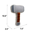 Dog Toy Squeaker Plush - Thor's Hammer Grays Browns