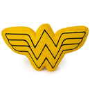 DTPT-WWBS Dog Toy Squeaky Plush - Wonder Woman Logo Icon Yellow Black