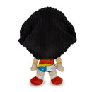 Dog Toy Squeaker Plush - Wonder Woman Full Body Standing Pose with Corduroy Hair