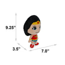 Dog Toy Squeaker Plush - Wonder Woman Full Body Standing Pose with Corduroy Hair