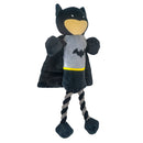 Dog Toy Plush Rope Toy - Batman Body with Black Silver Rope Legs