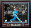 Darick Hall First Home Run Philadelphia Phillies Autographed Framed Baseball Photo