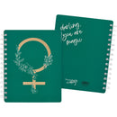 Darling You Are Magic Woman Power Spiral Notebook | Feminist Metallic Gift Journal