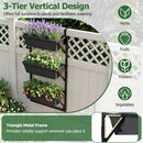 Deck Railing Planter Box with 3-Tier Adjustable Design