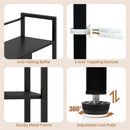 Desktop Bookshelf 38.5" with Storage Display Rack