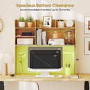 Desktop Bookshelf Countertop Storage Hutch with 6 Shelves