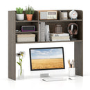 Desktop Bookshelf Countertop Storage Hutch with 6 Shelves