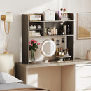 Desktop Bookshelf Countertop Storage Hutch with 6 Shelves