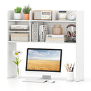 Desktop Bookshelf Countertop Storage Hutch with 6 Shelves