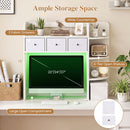 Desktop Bookshelf with LED Lights 5-Tier Storage & 3 Drawers