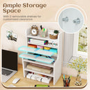6-Tier Desktop Organizer with Removable Shelves