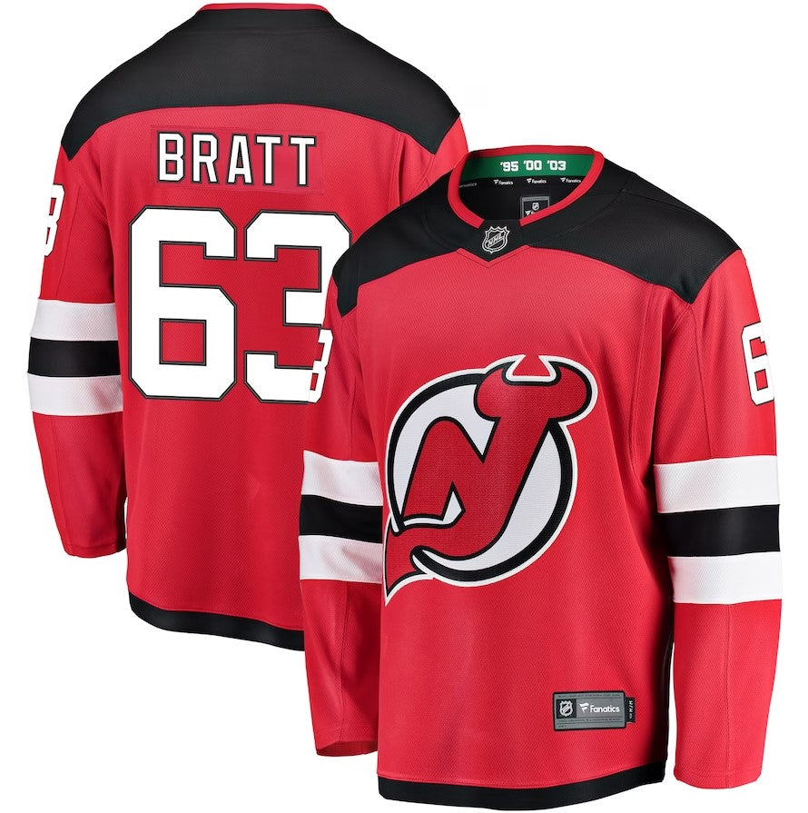 Jesper Bratt New Jersey Devils Home Breakaway Player Jersey - Red