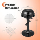 1600W Electric BBQ Grill with Removable Non