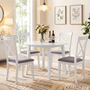 Dining Chairs Set of 2 Rubber Wood Dining Room Chairs with Comfortable Backrest and Padded Seat
