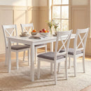 Dining Chairs Set of 2 Rubber Wood Dining Room Chairs with Comfortable Backrest and Padded Seat
