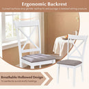 Dining Chairs Set of 2 Rubber Wood Dining Room Chairs with Comfortable Backrest and Padded Seat