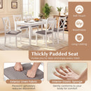 Dining Chairs Set of 2 Rubber Wood Dining Room Chairs with Comfortable Backrest and Padded Seat