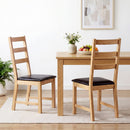 Dining Chairs Set of 2 Farmhouse Dining Room Chairs with Hollowed Backrest