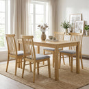 Dining Chairs Set of 2 Fabric Upholstered Kitchen Armless Chairs with Rubber Wood Frame