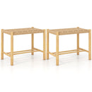 18 Inch Dining Stool Set of 2-Natural