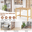18 Inch Dining Stool Set of 2-Natural