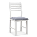 Wooden Dining Chair Set of 2 with Rubber Wood Frame and Padded Cushion