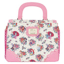 Disney Princess Floral Tattoo Pattern Crossbody Bag by Loungefly