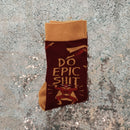 Do Epic Shit Socks | Superhero Illustration Funny Crew Socks