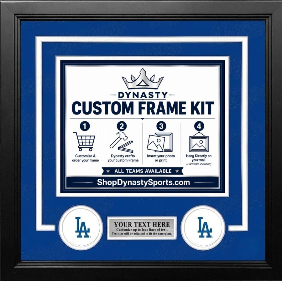 Los Angeles Dodgers Custom MLB Baseball 11x14 Picture Frame Kit (Multiple Colors)