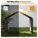 Dog Shade Shelter with Waterproof Roof for Large Medium Small Breeds-Black