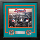 Miami Dolphins Teal Custom NFL Football 11x14 Picture Frame Kit