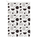 Domino Cotton Block Printed Dishtowel | Minimalist Cotton Hand Tea Dish Cloth | 18" x 28"