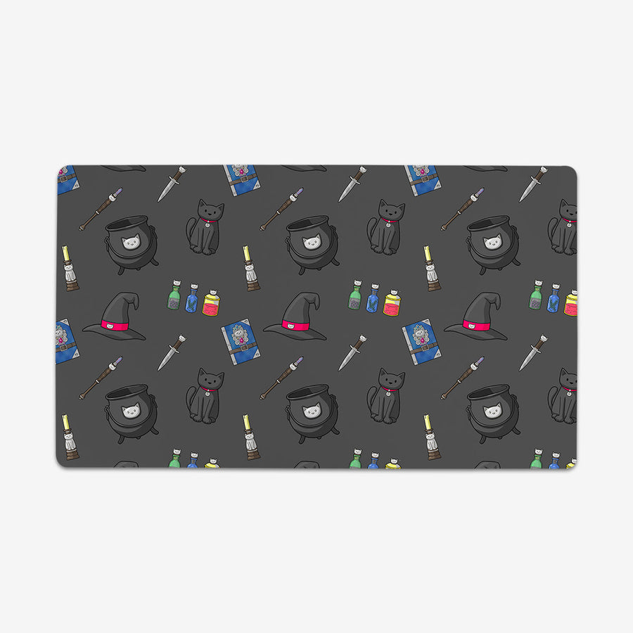 Cat Witch Pattern Playmat