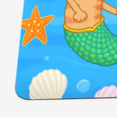 Mermaid Cats and Sea Shells Playmat