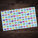 Rainbow Cat Faces Playmat