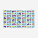 Rainbow Cat Faces Playmat