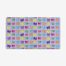 Rainbow Cat Faces Playmat