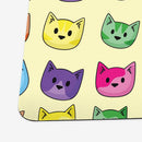 Rainbow Cat Faces Playmat