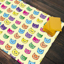 Rainbow Cat Faces Playmat